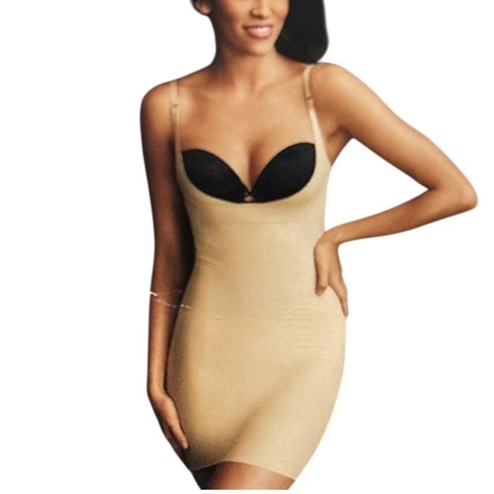 Maidenform Shapewear Slip Sz Small Firm Control Wear Your Own Bra Built in Panty